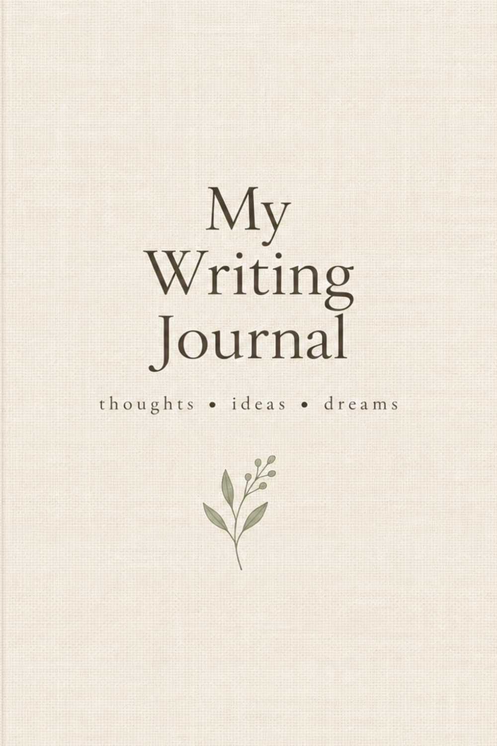 My Writing Journal cover